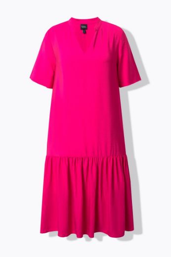 Moda za polnejše Haljina midi kratkih rukava plus velikost, xxl, Ulla Popken in Johann Popken (JP1880)
