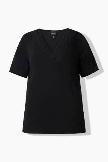 Moda za polnejše Majica kratkih rukava V ovratnika plus velikost, xxl, Ulla Popken in Johann Popken (JP1880)