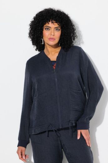 Moda za polnejše Bluza dugih rukava s patentnim zatvaračem plus velikost, xxl, Ulla Popken in Johann Popken (JP1880)