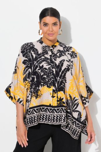 Moda za polnejše Bluza 3/4 rukava šireg kroja plus velikost, xxl, Ulla Popken in Johann Popken (JP1880)