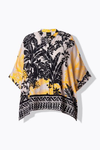 Moda za polnejše Bluza 3/4 rukava šireg kroja plus velikost, xxl, Ulla Popken in Johann Popken (JP1880)