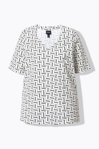 Moda za polnejše Majica kratkih rukava V ovratnika plus velikost, xxl, Ulla Popken in Johann Popken (JP1880)