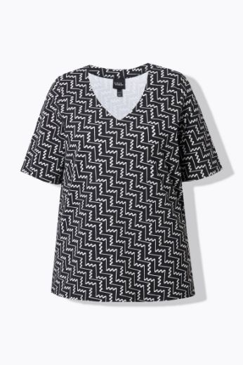 Moda za polnejše Majica kratkih rukava V ovratnika plus velikost, xxl, Ulla Popken in Johann Popken (JP1880)