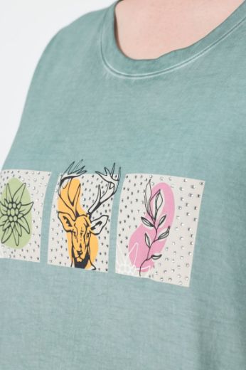 Moda za polnejše Majica kratkih rukava okruglog ovratnika plus velikost, xxl, Ulla Popken in Johann Popken (JP1880)