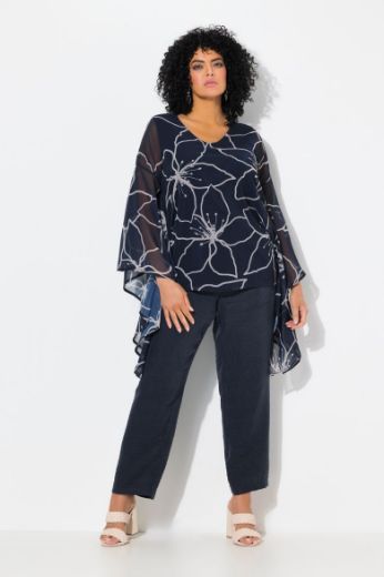Moda za polnejše Bluza od šifona šireg kroja plus velikost, xxl, Ulla Popken in Johann Popken (JP1880)