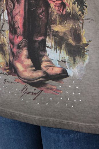 Moda za polnejše Majica kratkih rukava okruglog ovratnika plus velikost, xxl, Ulla Popken in Johann Popken (JP1880)