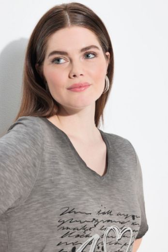 Moda za polnejše Majica kratkih rukava V ovratnika plus velikost, xxl, Ulla Popken in Johann Popken (JP1880)