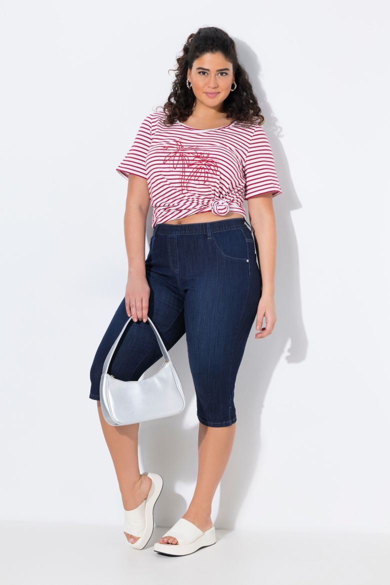 Moda za polnejše Traperice Capri plus velikost, xxl, Ulla Popken in Johann Popken (JP1880)