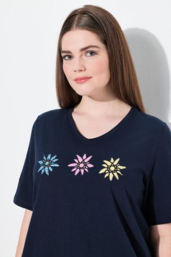 Moda za polnejše Majica kratkih rukava V ovratnika plus velikost, xxl, Ulla Popken in Johann Popken (JP1880)