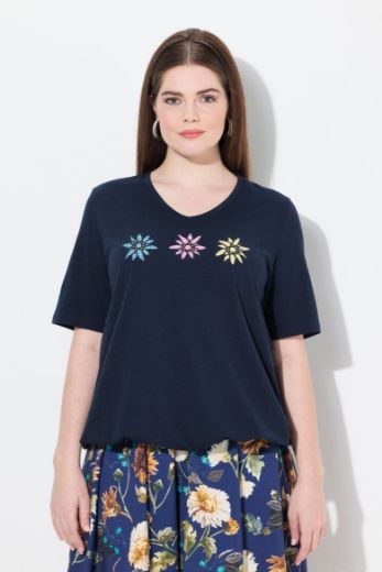 Moda za polnejše Majica kratkih rukava V ovratnika plus velikost, xxl, Ulla Popken in Johann Popken (JP1880)