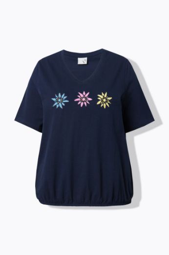 Moda za polnejše Majica kratkih rukava V ovratnika plus velikost, xxl, Ulla Popken in Johann Popken (JP1880)