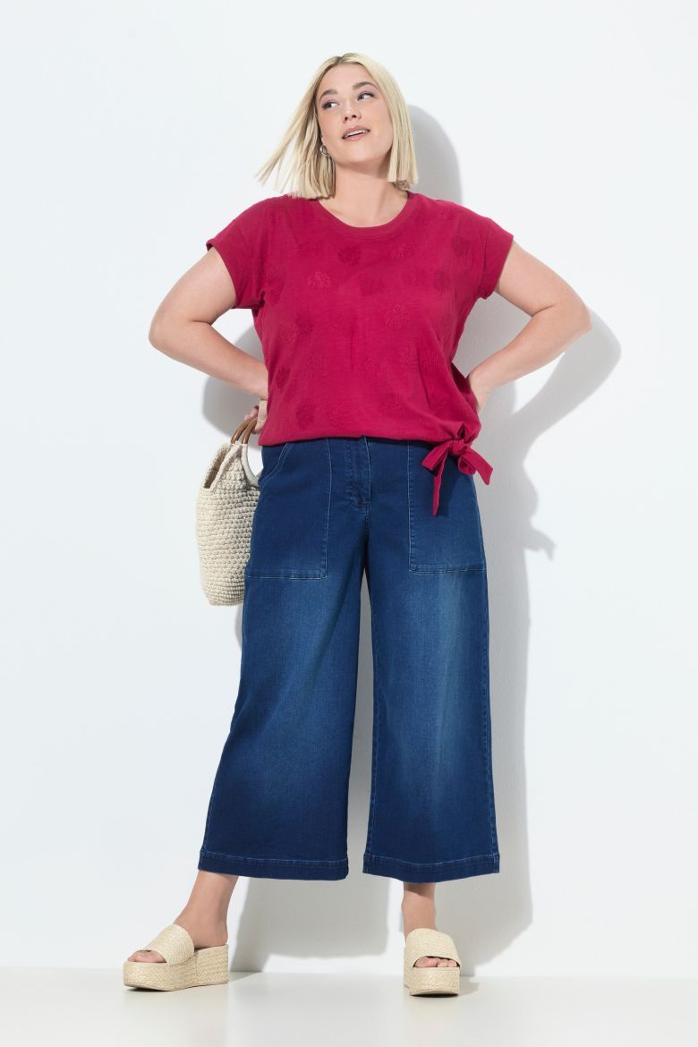 Moda za polnejše Traperice širokih nogavica plus velikost, xxl, Ulla Popken in Johann Popken (JP1880)
