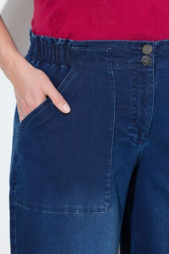 Moda za polnejše Traperice širokih nogavica plus velikost, xxl, Ulla Popken in Johann Popken (JP1880)