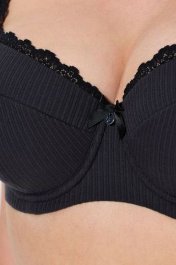 Moda za polnejše Grudnjak sa žicom s dodatkom ukrasne čipke plus velikost, xxl, Ulla Popken in Johann Popken (JP1880)