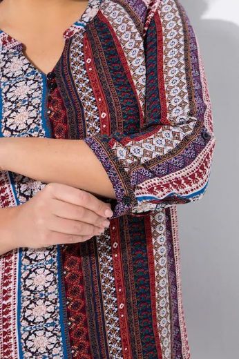 Moda za polnejše Tunika na kopčanje plus velikost, xxl, Ulla Popken in Johann Popken (JP1880)
