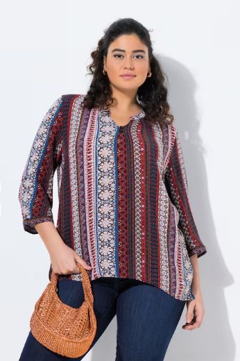 Moda za polnejše Tunika na kopčanje plus velikost, xxl, Ulla Popken in Johann Popken (JP1880)