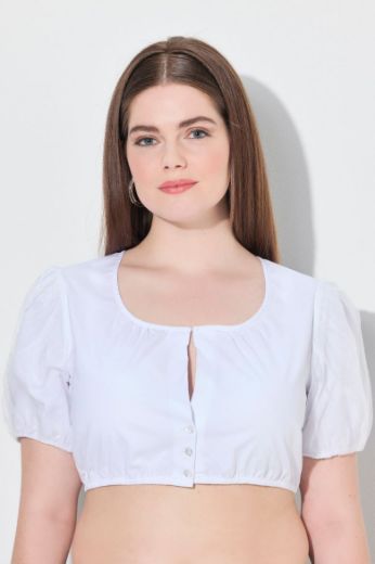 Moda za polnejše Bluza dirndl kratkih rukava plus velikost, xxl, Ulla Popken in Johann Popken (JP1880)