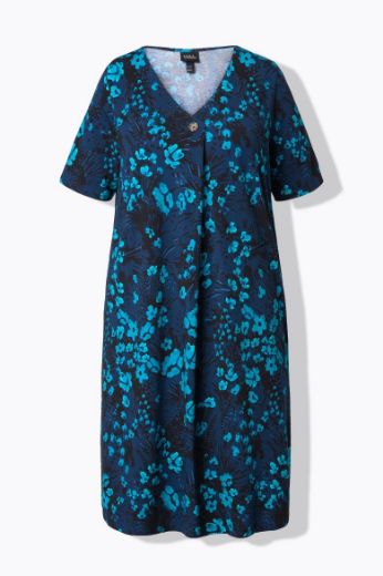 Moda za polnejše Haljina kratkih rukava A kroja plus velikost, xxl, Ulla Popken in Johann Popken (JP1880)