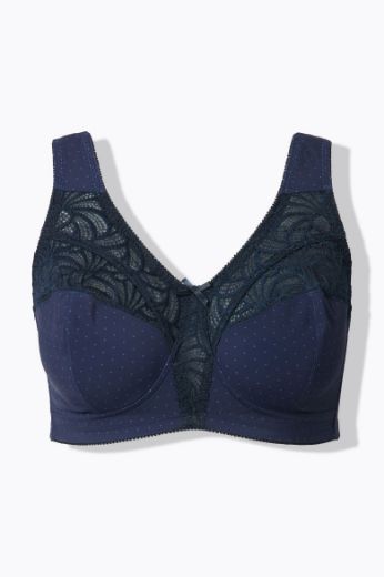 Moda za polnejše Grudnjak bez žice širih naramenica plus velikost, xxl, Ulla Popken in Johann Popken (JP1880)