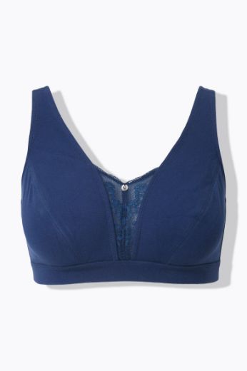 Moda za polnejše Grudnjak bez žica širih naramenica plus velikost, xxl, Ulla Popken in Johann Popken (JP1880)