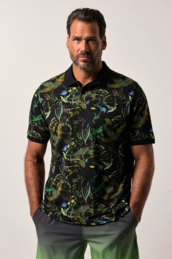 Moda za polnejše Majica Polo kratkih rukava plus velikost, xxl, Ulla Popken in Johann Popken (JP1880)