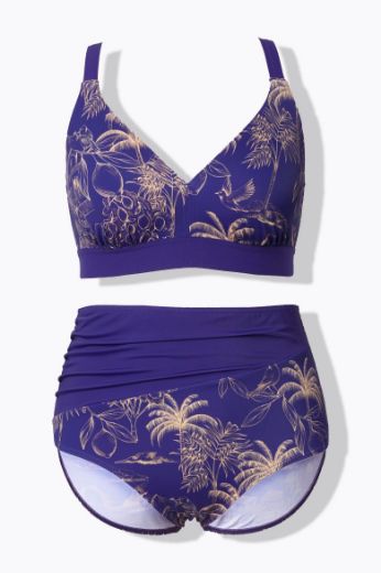 Moda za polnejše Kupaći kostim dvodijelni bikini plus velikost, xxl, Ulla Popken in Johann Popken (JP1880)