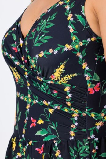 Moda za polnejše Kupaći kostim haljina plus velikost, xxl, Ulla Popken in Johann Popken (JP1880)