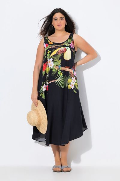 Slika Haljina midi bez rukava