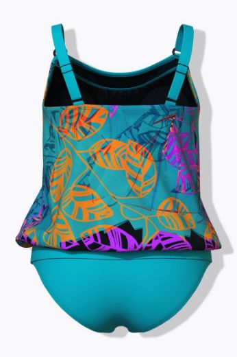 Moda za polnejše Kupaći kostim tankini plus velikost, xxl, Ulla Popken in Johann Popken (JP1880)