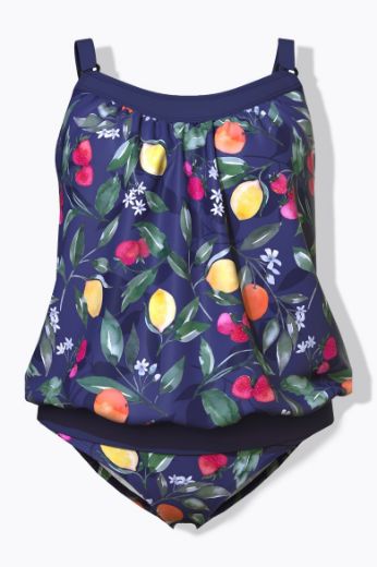 Moda za polnejše Kupaći kostim tankini plus velikost, xxl, Ulla Popken in Johann Popken (JP1880)