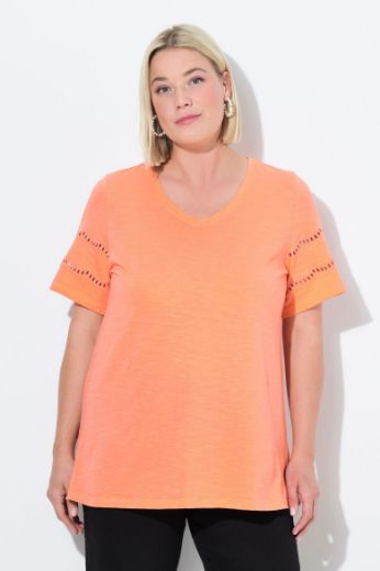 Moda za polnejše Majica kratkih rukava V ovratnika plus velikost, xxl, Ulla Popken in Johann Popken (JP1880)
