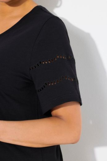Moda za polnejše Majica kratkih rukava V ovratnika plus velikost, xxl, Ulla Popken in Johann Popken (JP1880)