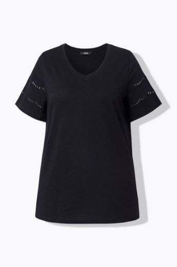 Moda za polnejše Majica kratkih rukava V ovratnika plus velikost, xxl, Ulla Popken in Johann Popken (JP1880)