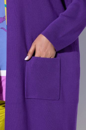 Moda za polnejše Kardigan dugi model s džepovima plus velikost, xxl, Ulla Popken in Johann Popken (JP1880)