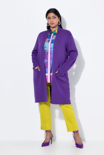 Moda za polnejše Kardigan dugi model s džepovima plus velikost, xxl, Ulla Popken in Johann Popken (JP1880)