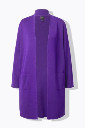 Moda za polnejše Kardigan dugi model s džepovima plus velikost, xxl, Ulla Popken in Johann Popken (JP1880)