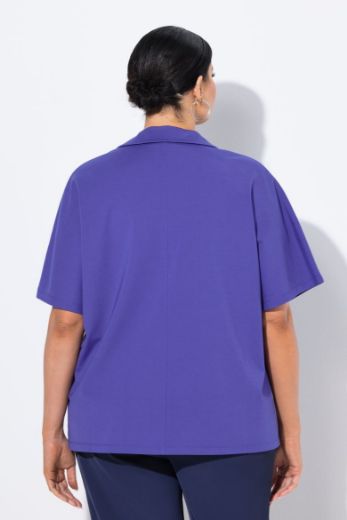 Moda za polnejše Bluza kratkih rukava V ovratnika plus velikost, xxl, Ulla Popken in Johann Popken (JP1880)