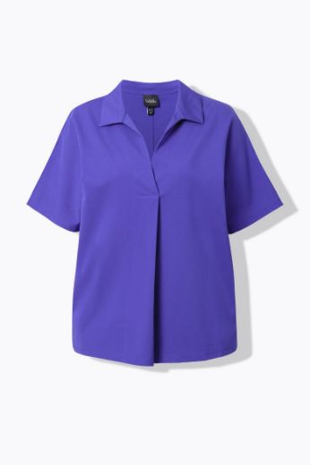 Moda za polnejše Bluza kratkih rukava V ovratnika plus velikost, xxl, Ulla Popken in Johann Popken (JP1880)