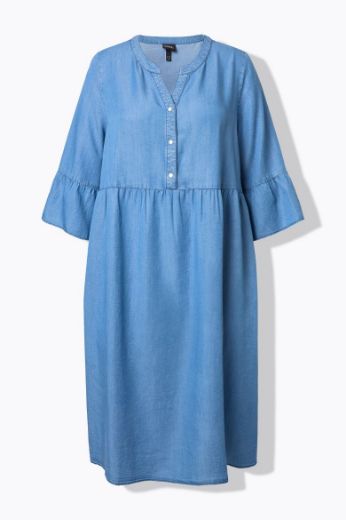 Moda za polnejše Haljina midi 3/4 rukava A kroja plus velikost, xxl, Ulla Popken in Johann Popken (JP1880)