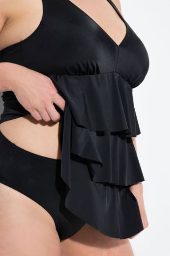 Moda za polnejše Kupaći kostim tankin plus velikost, xxl, Ulla Popken in Johann Popken (JP1880)