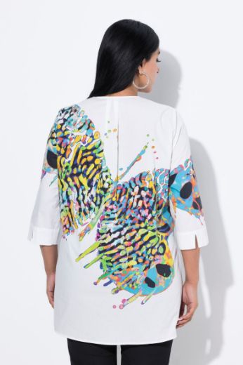 Moda za polnejše Tunika 3/4 rukava plus velikost, xxl, Ulla Popken in Johann Popken (JP1880)