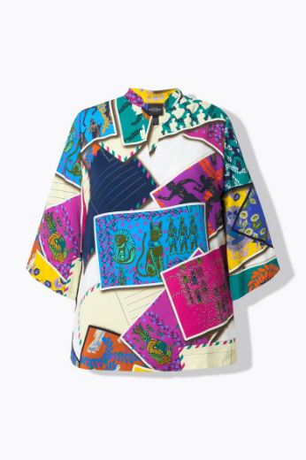 Moda za polnejše Tunika 3/4 rukava A kroja plus velikost, xxl, Ulla Popken in Johann Popken (JP1880)
