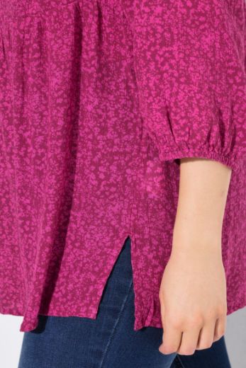 Moda za polnejše Bluza s 3/4 rukavima A kroja plus velikost, xxl, Ulla Popken in Johann Popken (JP1880)