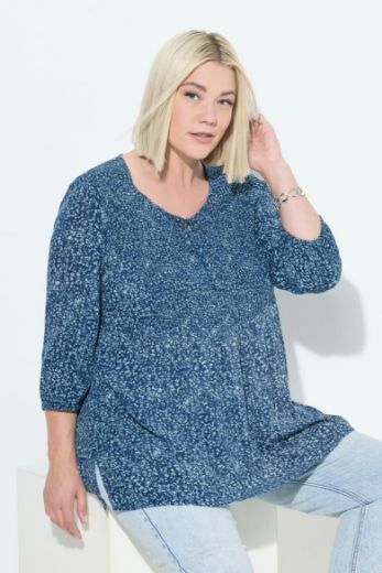 Moda za polnejše Bluza s 3/4 rukavima A kroja plus velikost, xxl, Ulla Popken in Johann Popken (JP1880)
