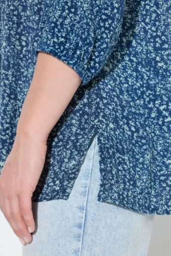 Moda za polnejše Bluza s 3/4 rukavima A kroja plus velikost, xxl, Ulla Popken in Johann Popken (JP1880)
