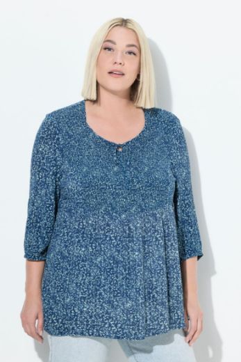 Moda za polnejše Bluza s 3/4 rukavima A kroja plus velikost, xxl, Ulla Popken in Johann Popken (JP1880)
