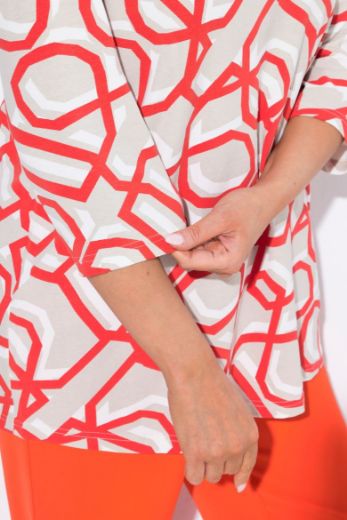 Moda za polnejše Majica 3/4 rukava plus velikost, xxl, Ulla Popken in Johann Popken (JP1880)