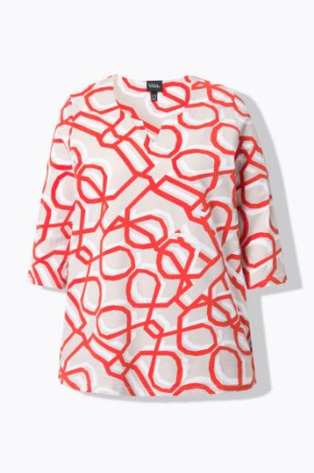 Moda za polnejše Majica 3/4 rukava plus velikost, xxl, Ulla Popken in Johann Popken (JP1880)