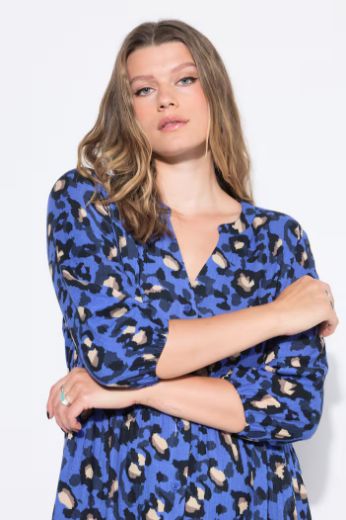 Moda za polnejše Haljina od muslina s leopard uzorkom plus velikost, xxl, Ulla Popken in Johann Popken (JP1880)
