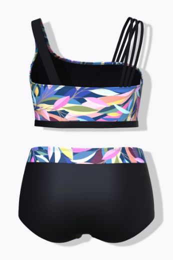 Moda za polnejše Kupaći kostim dvodijelni s motivom lišća plus velikost, xxl, Ulla Popken in Johann Popken (JP1880)